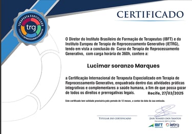 certificado terapeuta TRG