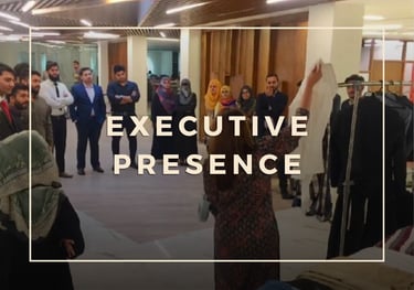 Wardrobe consultation to a group of professional employees for executive presence by Zaira