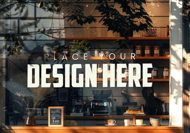 Adhésifs pour vitrine