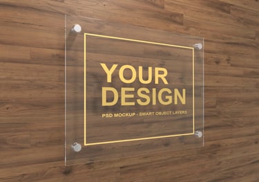 Pancarte en acrylique