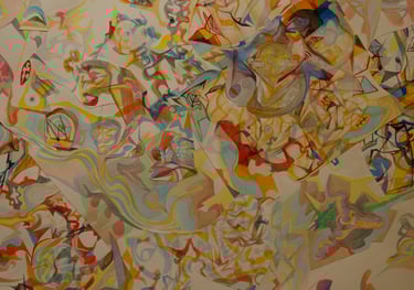 very large watercolour painting 
