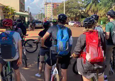 Group cycling tours in Jinja