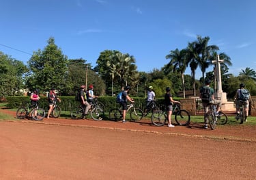 At the Jinja War cemetery during the Jinja city tour