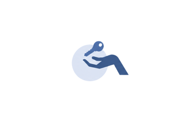 Guest check-in and check-out services icon