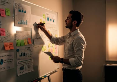 PROFISSIONAL DE MARKETING REALIZANDO DIAGNÓSTICO ESTRATÉGICO