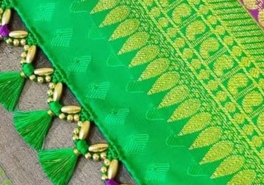 a green and purple sari sari sari sari
