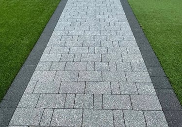 power washing Fife brick patio path