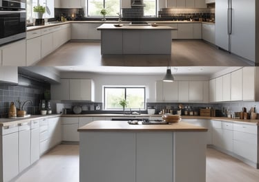 white and black abstract painting