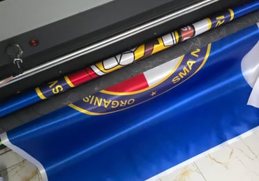 Percetakan bendera bahan kain TC Tetron