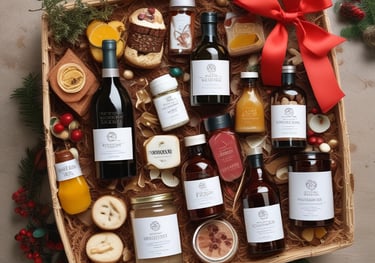 A close-up of fresh, colorful fruits arranged artistically on a rustic wooden table.