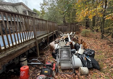 Estate cleanout in Suffield CT clearing household belongings