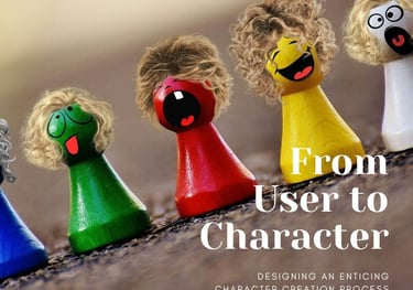different game figurines with funny faces symbolizing the character creation that APPearl did