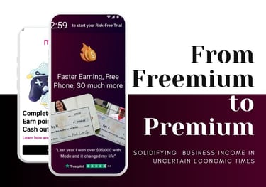 the progression of the free version of Mode and the subscription model which APPearl worked on