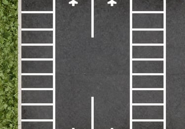 parking lot striping layout