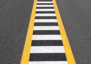 thermoplastic crosswalk striping