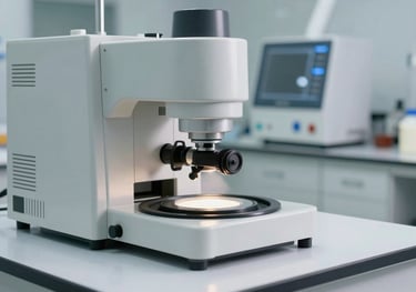 A clean, clinical photograph of a dairy testing laboratory. Professional equipment and white surfaces reflect a commitment to safety and quality for imported dairy brands.