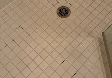 shower floor re grout