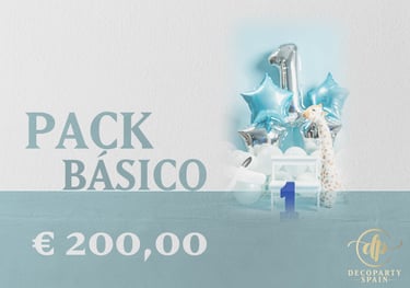 Pack Básico de decoración de cumpleaños