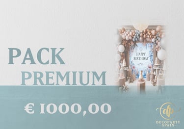 Pack Premium de decoración de cumpleaños