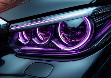 Žibintų tamsinimo plėvelė BMW M5 automobiliui
