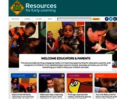 a website page with a picture of a child's website page