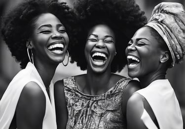 three women sitting wooden bench by the tulip flower field