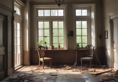 A curved facade covered in white latticework