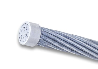 a close up of a cable wire with a white background Kabel Metal Indonesia