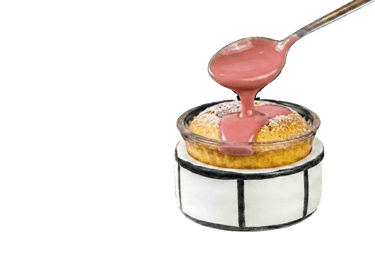 Ruby Çikolatalı Böğürtlenli Sufle – Doğal pembe ruby çikolatalı sufle