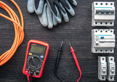 Tools and safety equipment used for repairing automated gates