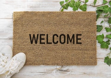 Welcome mat - you are welcome with us!