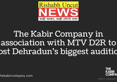 a news anchor with the words the kabir company