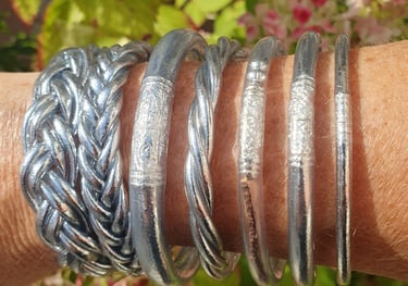 Ensemble de nos références joncs bouddhistes couleur silver