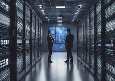 A curved facade covered in white latticework