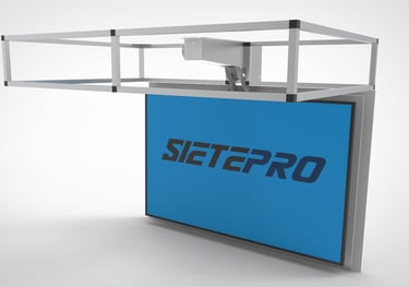 Elevador en PIVOTE RUOTA SIETEPRO 65"