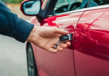 Remote key opening red Kia car Auto1-Locksmith