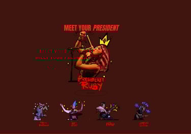 Screenshot of Club Ruby website
