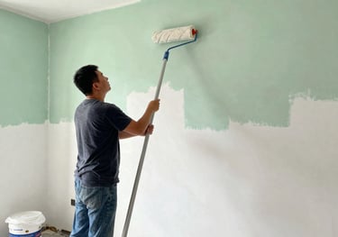 gray concrete wall inside building