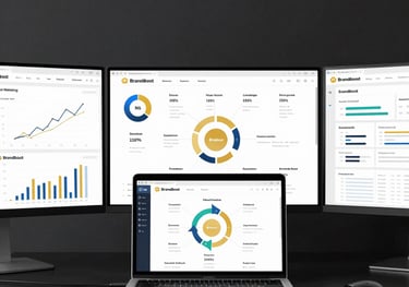 Close-up of a laptop screen showing a successful Google Ads campaign dashboard.