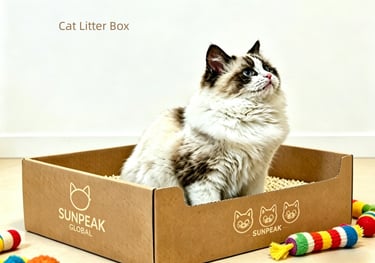 Disposable biodegradable cat litter box for Southeast Asia market