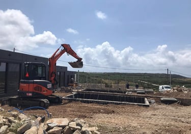 Εκσκαφή για κατασκευή πισίνας