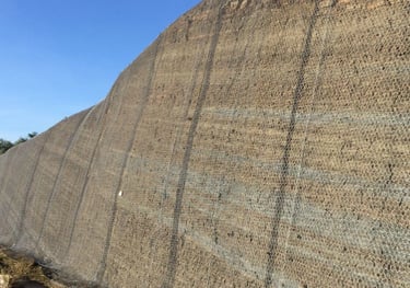 Στερέωση πρανών με συρματόπλεγμα