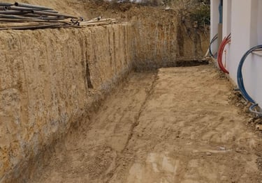 Εκσκαφή δίπλα σε κατοικία