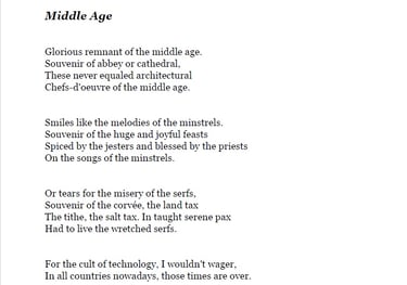 Middle Ages - Images and Syllables by Ormulyce