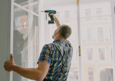 Man drilling