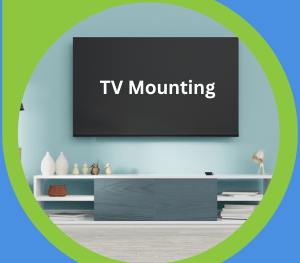 TV Mounted in the wall