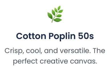 cotton poplin fabric features