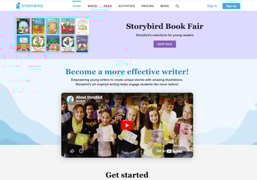 pantallazo storybird
