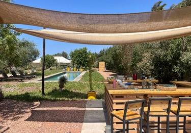 bar facing pool