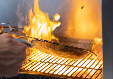 fuoco brace griglia losko ristorante